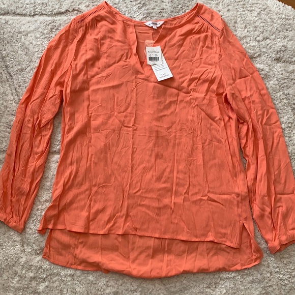 Orange/Coral Tunic Top - Picture 1 of 4